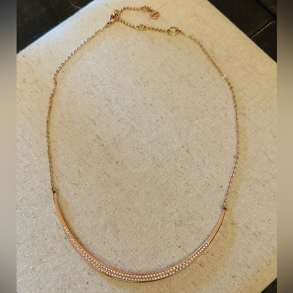Chloe + Isabel Elegant Rose Gold Necklace with Crystal Accents